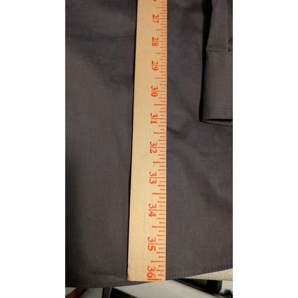 Men's Geoffrey Beene Gray Button Down Dress Shirt Size 18.5 37/38